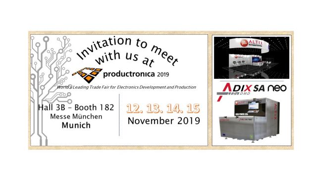 Coming soon... PRODUCTRONICA Trade Show 2019